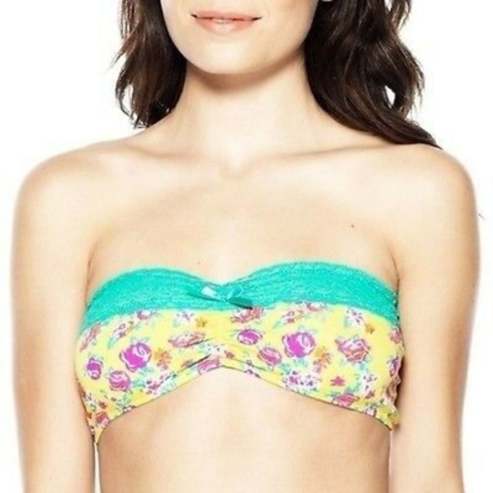 Biatta Floral‎ Bandeau Bra P/S , M/L